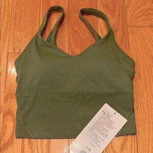 NWT lululemon Align Tank | Green Twill | Size 0